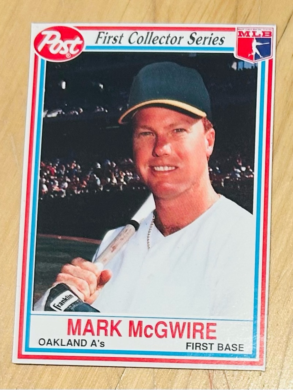 1980 Post Cereal Oaklland A’s Mark McGwire Collector’s Card - VGC